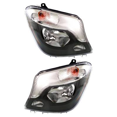 Rareelectrical - New Pair Of Headlight Compatible With Mercedes-Benz Sprinter 2500 Extended 2014-2018 By Part Number - Image 2