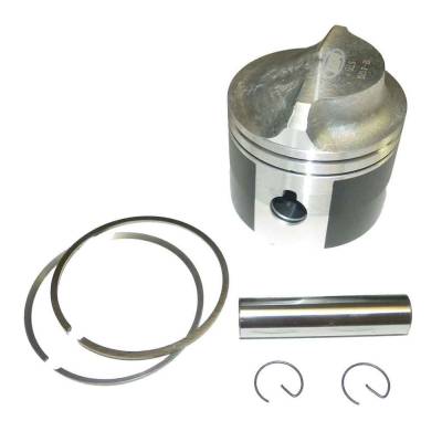 Rareelectrical - New 3.53In Piston Kit Compatible With Johnson / Evinrude V4 - V6 Cross Flow 74-97 .030 Bored Over By - Image 2