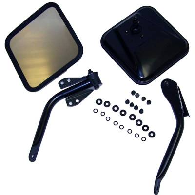 Rareelectrical - New Mirror Compatible With Jeep Cj3 Cj7 Willys Scrambler Cj5 Cj6a Wrangler Cj6 Cj5a 1955-1994 By - Image 2