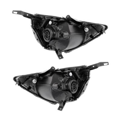 New Pair Of Halogen Headlight Compatible With Honda Fit Base Hatchback 2007-2008 By Part Number