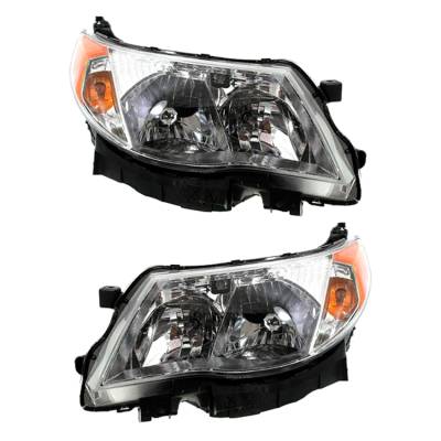 Rareelectrical - New Pair Of Halogen Headlight Compatible With Forester X Sport 2009-2013 By Part Number 84001-Sc061 - Image 2