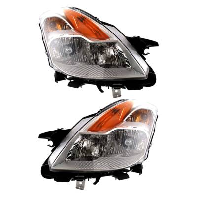 Rareelectrical - New Pair Of Halogen Headlight Compatible With Nissan Altima S Coupe 2008-2009 By Part Number - Image 2