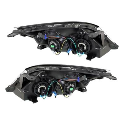 New Pair Of Halogen Headlight Compatible With Saturn Aura Green Line Sedan 2007 By Part Number