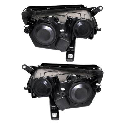 New Pair Of Halogen Headlight Compatible With Volkswagen Tiguan S Se Sel 2009-2011 By Part Number