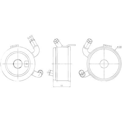 New Oil Cooler Compatible With Toyota Sienna Xle By Part Numbers 91371 1571031020 1571031021