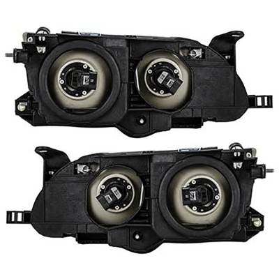 Rareelectrical - New Pair Of Headlight Compatible With Toyota Corolla Sedan 1993-1997 By Part Number 81110-1E221 - Image 1