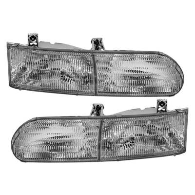 Rareelectrical - New Pair Of Headlight Compatible With Ford Taurus Gl 1992-1995 By Part Number F2dz-13008-A - Image 2
