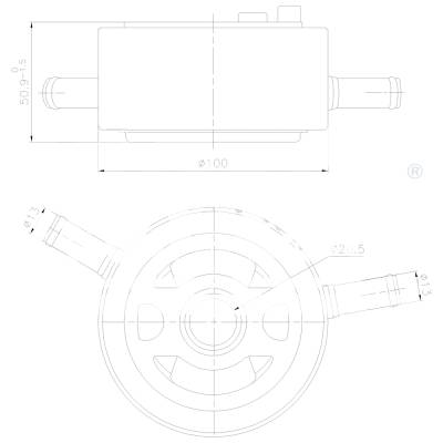 New Oil Cooler Compatible With Nissan Frontier Sl By Part Numbers 91435 21305Ea21a 21305Ea21b