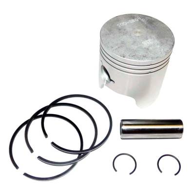 New 2.648In Piston Kit Compatible With Yamaha 40 / 50 Hp 3 Cylinder 84-88 .010 Bored Over 1984 1985
