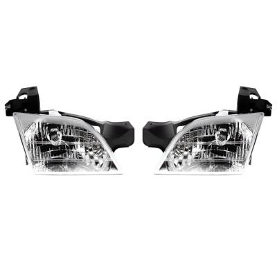 Rareelectrical - New Pair Of Headlights Compatible With Pontiac Montana Mini Van 1999 2000 2001 2002 2003 2004 2005 - Image 2