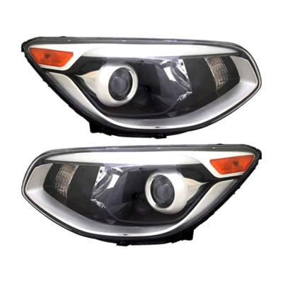 Rareelectrical - New Pair Of Halogen Headlight Compatible With Kia Soul Exclaim Hatchback 2017-2019 By Part Number - Image 2