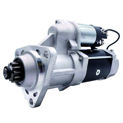 Rareelectrical - New 12T 12 Volt Starter Compatible With Peterbilt Truck 384 386 2015 By Part Number 8200977 8201084 - Image 1