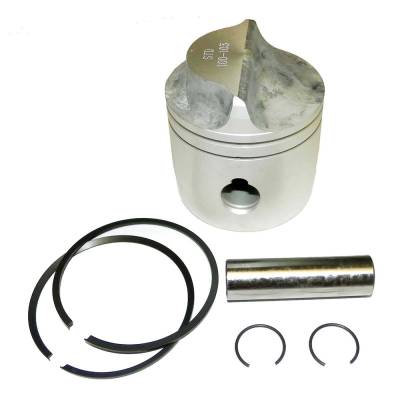 New 3.010In Piston Kit Compatible With Johnson / Evinrude 18 - 35 Hp Cross Flow 81-05 .010 Bored