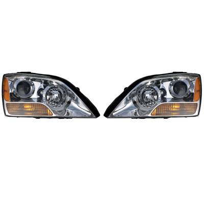 Rareelectrical - New Pair Of Headlight Compatible With Kia Sorento Ex L Sport Lx Luxury 3.8L V6 2008 By Part Number - Image 2