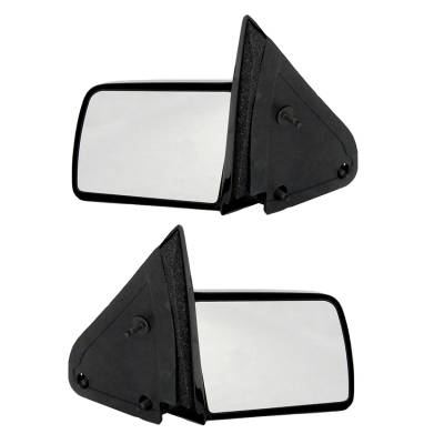 Rareelectrical - New Pair Of Door Mirrors Fits Gmc K2500 K3500 88-00 Gm1321170 15697335 Gm1320170 - Image 2