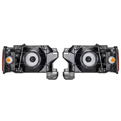 Rareelectrical - New Pair Of Headlight Compatible With Ford Bronco 1987-1991 By Part Number E9tz-13008-C E9tz13008c - Image 1