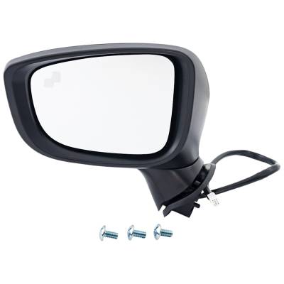Rareelectrical - New Left Mirror Compatible With Mazda 3 3 Sport 2.0L 2.5L 2017-2017 By Part Numbers Ma1320185 - Image 1