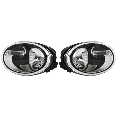 Rareelectrical - New Pair Of Halogen Headlight Compatible With Volkswagen Beetle Convertible 2013-2015 By Part Number - Image 2