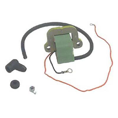 Rareelectrical - New Ignition Coil Compatible With Johnson/Evinrude 4 Cyl 3.375 Bore Cross Flow 85 1976 1977 By Part - Image 1