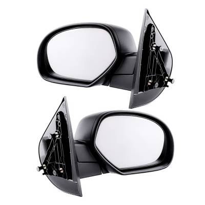 Rareelectrical - New Pair Of Door Mirrors Fits Chevrolet Silverado 1500 2007-13 20809978 20843118 - Image 2