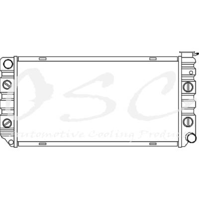 Rareelectrical - New Radiator Compatible With Part Numbers 2381 Cu1218 Cu1696 20621 20631 52457702 52458845 52461600 - Image 1