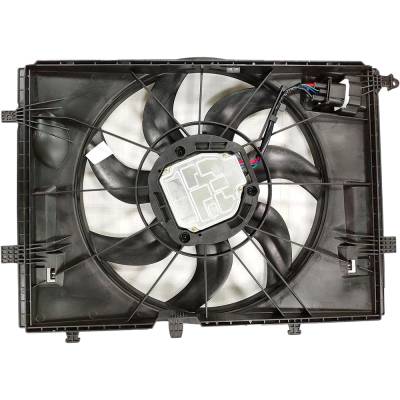 Rareelectrical - New Dual Radiator And Condenser Fan Compatible With Mercedes-Benz C300 C350e C400 C43 Amg 4Matic - Image 1