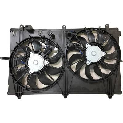 Rareelectrical - New Dual Radiator And Condenser Fan Compatible With Mitsubishi Outlander Es Le Se Sp Sel Sport - Image 1