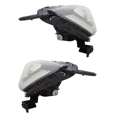 Rareelectrical - New Pair Headlights Compatible With Honda Accord Touring Sedan 4 Door 3.5L 2013 2014 2015 By Part - Image 3