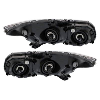 Rareelectrical - New Pair Of Halogen Headlight Compatible With Honda Civic Hybrid Sedan 2013-2015 By Part Number - Image 1