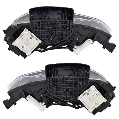 Rareelectrical - New Pair Of Headlights Compatible With Nissan Sentra Sr Sedan Plastic Led Bulb High And Low Beam - Image 4