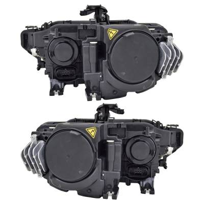 Rareelectrical - New Pair Of Headlights Compatible With Audi A4 Quattro Sedan 2012 2013 2014 2015 2016 2017 By Part - Image 1
