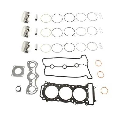 Rareelectrical - New 82.5Mm Bore Top End Rebuild Kit Compatible With Yamaha Ar 210 210 Fsh Sport Jet Blaster Sx 210 - Image 1