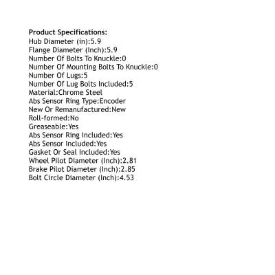 Rareelectrical - New Hub Assembly Compatible With Chrysler Dodge 300 Magnum Charger Challenger 2005 2006 2007 2008 - Image 5