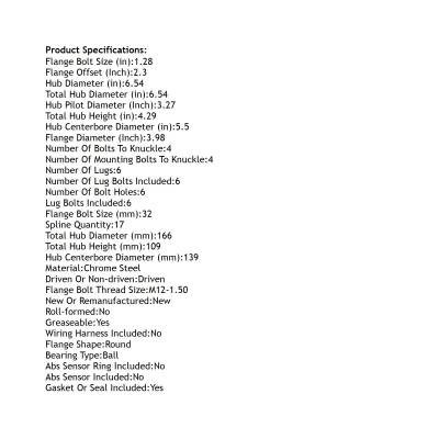 Rareelectrical - New Hub Assembly Compatible With Honda Isuzu Passport Axiom Rodeo Sport Rodeo 2.2L 3.2L 3.5L 2002 - Image 5