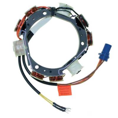 Rareelectrical - New 9 Amp Stator Coil Compatible With Johnson/Evinrude 2 Cyl 3.187 Bore Looper 40 Hp 1992-2005 3 Cyl - Image 2