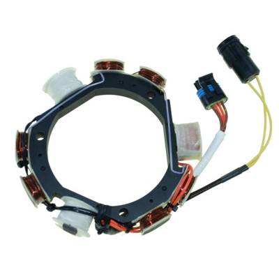 New 6 Amp Stator Coil Compatible With Johnson/Evinrude 3 Cyl 25 Hp 1999-2001 2 Cyl 4Stroke 15 Hp
