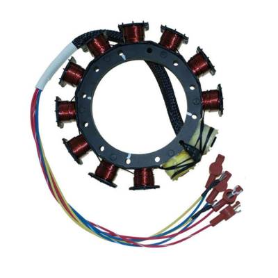 Rareelectrical - New 9 Amp Stator Coil Compatible With Mariner Mercury 3 Cyl 2.875 Bore Cross Flow 50 Hp 1986-1990 4 - Image 1