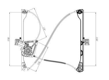 Rareelectrical - New Front Left Window Regulator Compatible With 02-07 Buick Rendezvous Gm1350172 741-592 82268 - Image 3