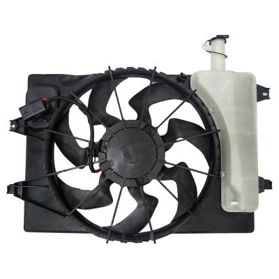 Rareelectrical - New Dual Radiator And Condenser Fan Compatible With Hyundai Elantra 2021 2022 By Part Number Number - Image 1