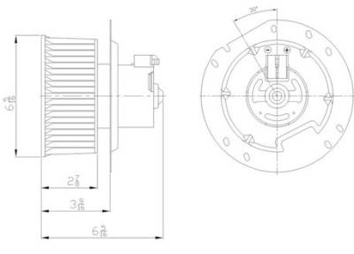 Rareelectrical - New Rear Blower Assembly Compatible With Ford E-150 E-350 Econoline Van 2C2z 19805 A 2C2z 19805 A - Image 2