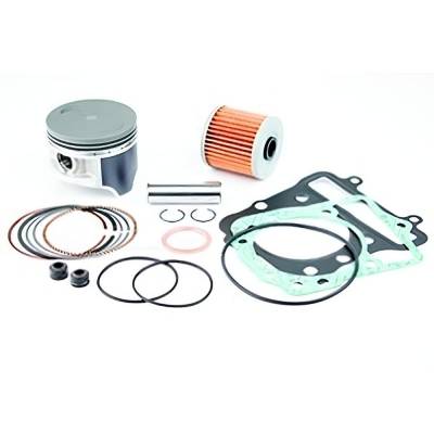 New 76.75Mm Bore .75Mm Over Top End Rebuild Kit Compatible With Kawasaki Bayou 300Cc 1988-2004