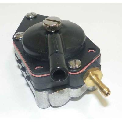 Rareelectrical - New Small Fitting Fuel Pump Compatible With Johnson/Evinrude 2 Cyl 2.375 Bore Cross Flow 9.9 Hp 2 - Image 1