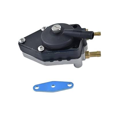 Rareelectrical - New Small Nipple Fuel Pump Compatible With Johnson/Evinrude 2 Cyl 3.000 Bore Cross Flow 20 Hp 2 Cyl - Image 1