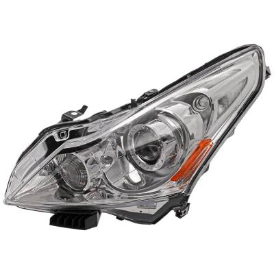 New Left Headlights Compatible With Infiniti G37 G25 Q40 2.5L 3.7L 2010 2011 2012 2013 2015 By Part