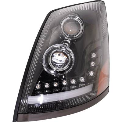 Rareelectrical - New Left Headlights Compatible With Volvo Vn Vnl Vnm 2004 2005 2006 2007 2008 2009 2010 2011 2012 - Image 2