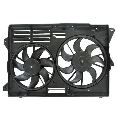 Rareelectrical - New Dual Radiator And Condenser Fan Compatible With Ford Explorer 2013-2017 Db5z8c607c Db5z-8C607-C - Image 1
