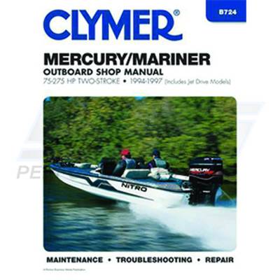 New Service Manual Compatible With Mariner Mercury 6 Cyl 3.501 Bore 2.5L Jet 105 Hp 6 Cyl 3.501 Bore