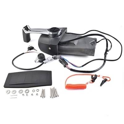 New Single Binnacle With Power Trim & Tilt Control Box Assembly Without Key Switch Compatible With