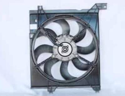 New Left Driver Side Engine Cooling Fan Assembly Compatible With 2004-2009 Kia Spectra Fa70418