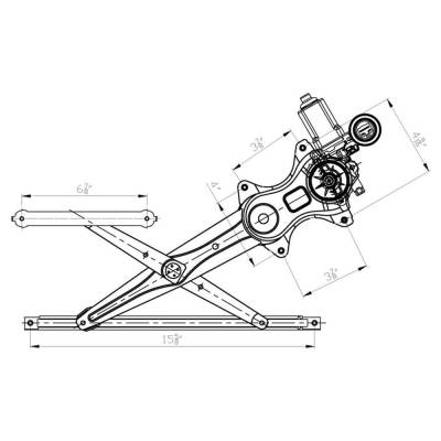 Rareelectrical - New Window Regulator With Motor Compatible With Toyota Prius 2004 2005 2006 2007 2008 2009 By Part - Image 4